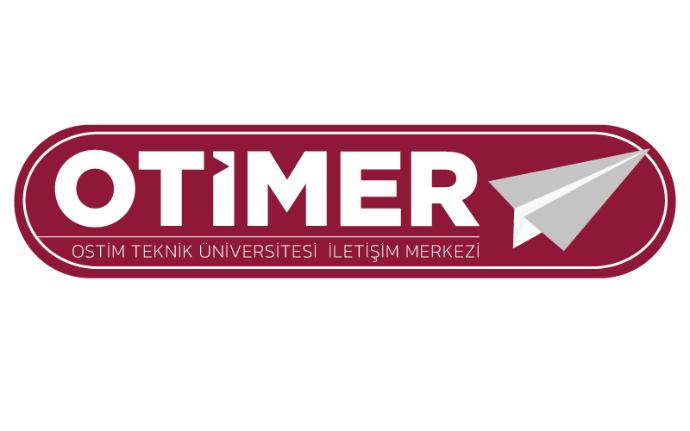 OTIMER, OSTIM Technical University Communication Center logo, corporate communication, university support services, official logo image